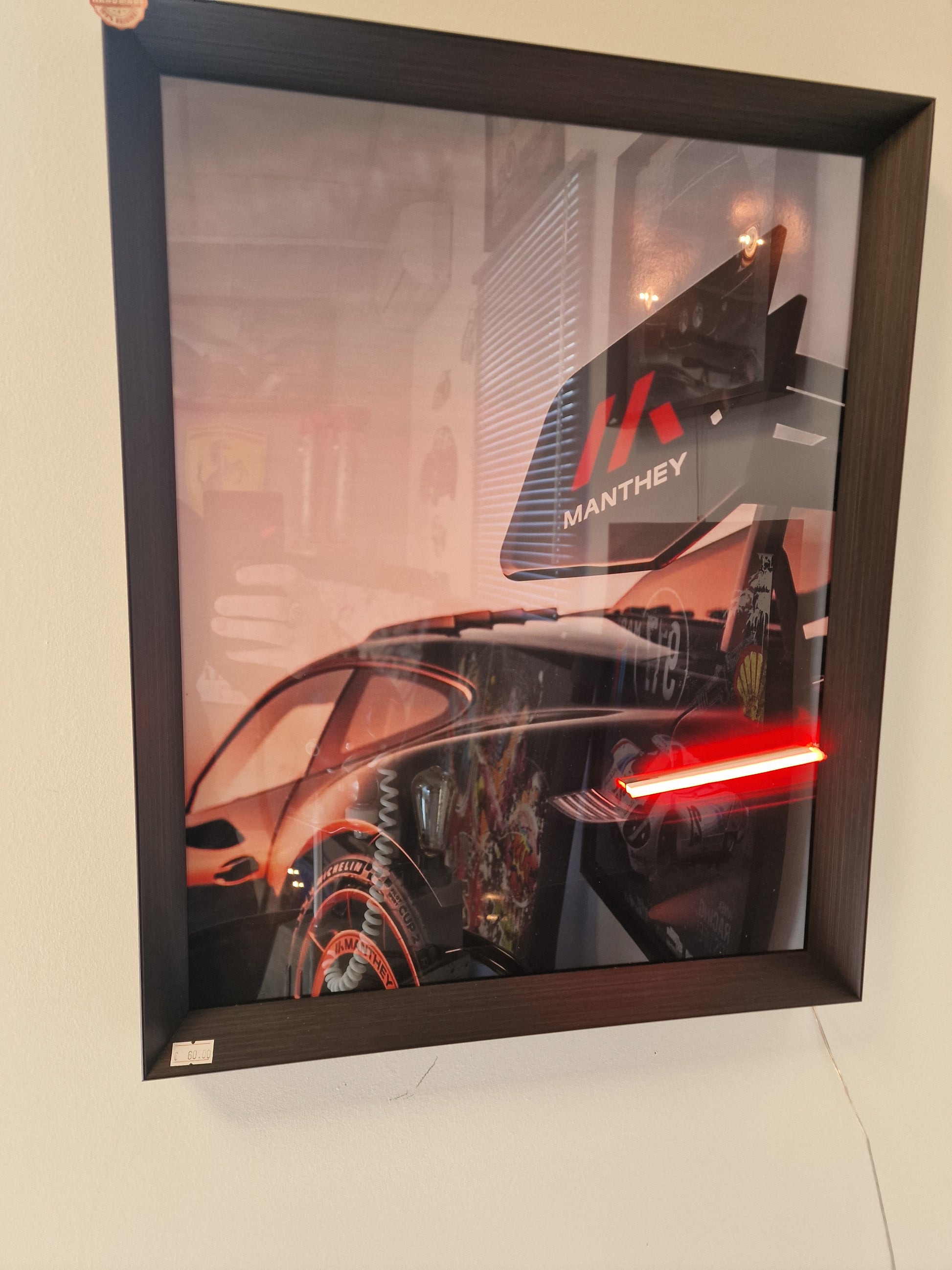 Cadre LED automobile "GT3 RS – GT3 RS – Manthey" – Création - artisanale unique