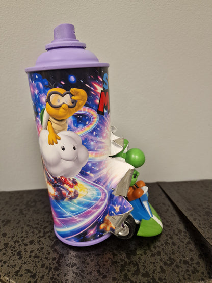 Bombe de peinture custom nintendo   – Figurine yoshi pop culture artisanale