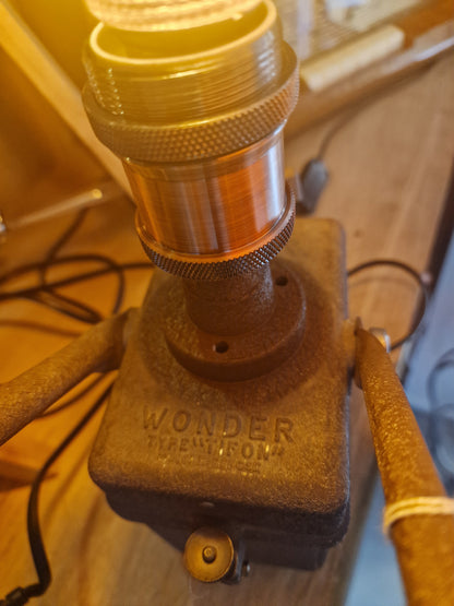 Lampe industrielle sncf vintage "Wonder"2  – Création artisanale unique