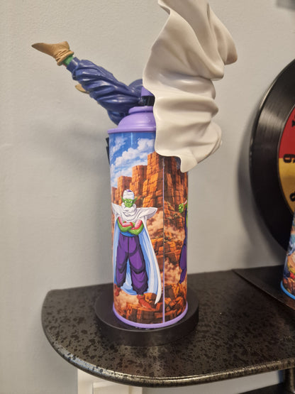Bombe de peinture custom dragon ball z – Figurine little picolo pop culture artisanale