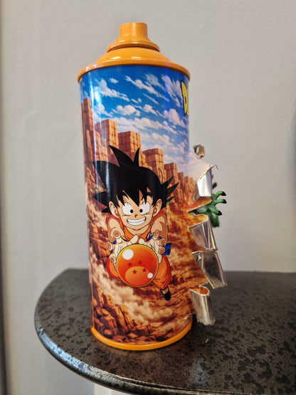 Bombe de peinture custom dragon ball z – Figurine shenron  pop culture artisanale