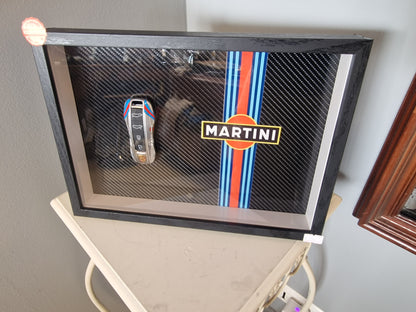 Cadre A4 – Clé Porsche Supercar Design Martini – Édition Limitée (10 exemplaires)