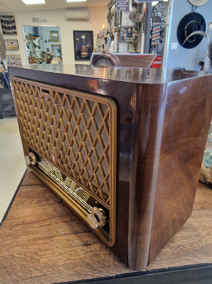 Radio ancienne Philips vintage transformée en enceinte Bluetooth – Poste TSF rétro lumineux – Pièce unique