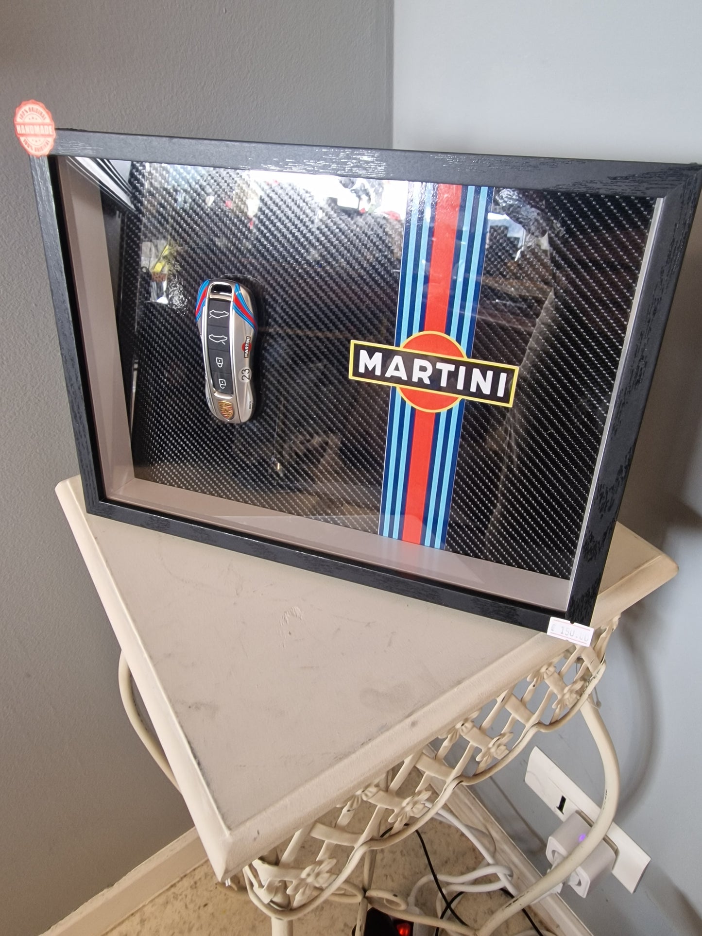 Cadre A4 – Clé Porsche Supercar Design Martini – Édition Limitée (10 exemplaires)