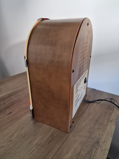 Mini Jukebox Vintage Bluetooth avec Batterie Rechargeable – Enceinte Bluetooth Rétro Lumineuse – Radio d'Origine Fonctionnelle – Pièce Unique