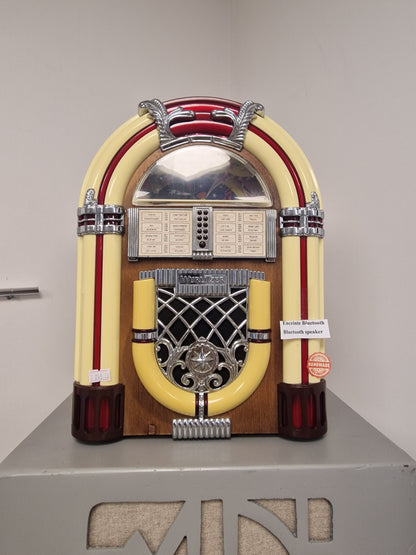 Enceinte Bluetooth  style Jukebox Vintage – Pièce Unique (Ardèche)