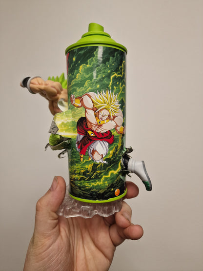 Bombe de peinture custom dragon ball z – Figurine broly pop culture artisanale