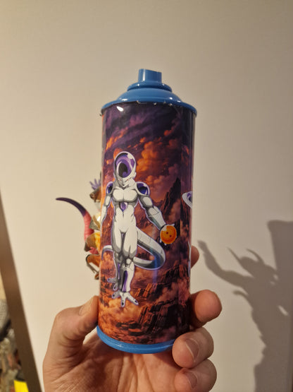 Bombe de peinture custom dragon ball z – Figurine freezer pop culture artisanale
