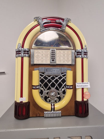 Enceinte Bluetooth  style Jukebox Vintage – Pièce Unique (Ardèche)