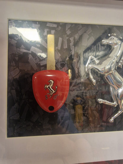 cadre clé Ferrari 458 20X25 CM