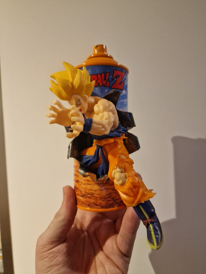 Bombe de peinture custom dragon ball z – Figurine sangoku pop culture artisanale