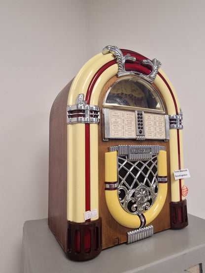 Enceinte Bluetooth  style Jukebox Vintage – Pièce Unique (Ardèche)