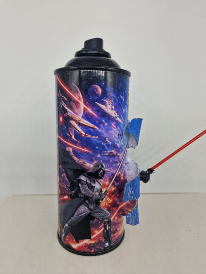 Bombe de peinture custom star wars – Figurine dark vador pop culture artisanale