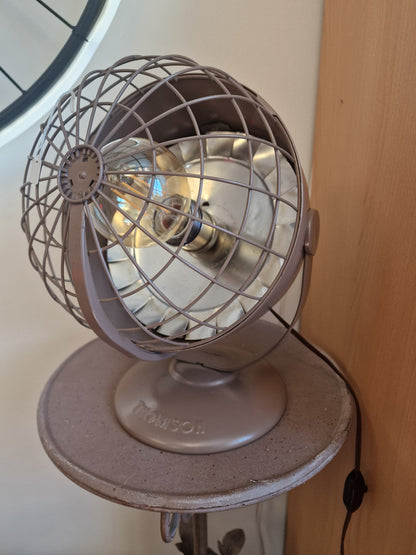 Lampe industrielle vintage en radiateur Thomson recyclé – métal chocolat – style atelier