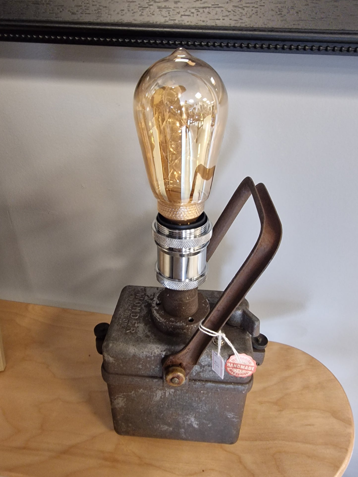 Lampe industrielle sncf vintage "Wonder"  – Création artisanale unique