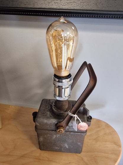 Lampe industrielle sncf vintage "Wonder"  – Création artisanale unique