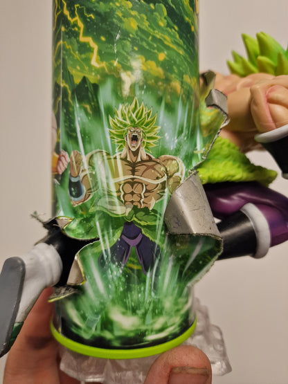 Bombe de peinture custom dragon ball z – Figurine broly pop culture artisanale