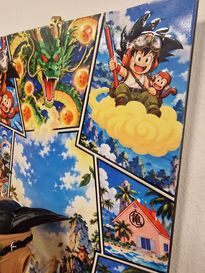 Tableau Dragon Ball 3D Son Goku Enfant | VINTAGEDISON