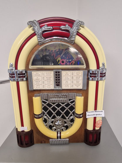 Enceinte Bluetooth  style Jukebox Vintage – Pièce Unique (Ardèche)
