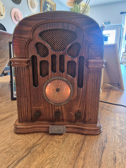 Radio vintage Spirit of St. Louis années 1990 – Enceinte Bluetooth 5.3 – Auxiliaire – Création VINTAGEDISON