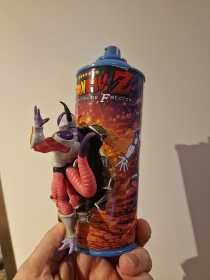 Bombe de peinture custom dragon ball z – Figurine freezer pop culture artisanale