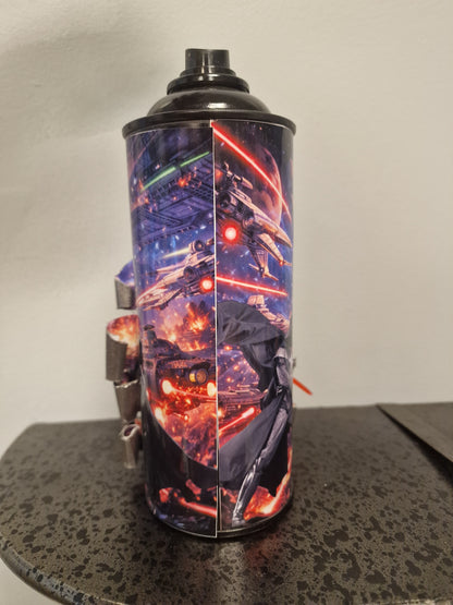 Bombe de peinture custom star wars – Figurine kylo ren pop culture artisanale