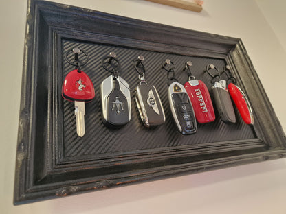 Cadre supercars 7 clés – Dream Week Edition | Porte-clés mural voitures de prestige