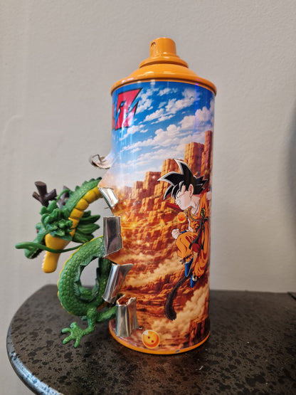 Bombe de peinture custom dragon ball z – Figurine shenron  pop culture artisanale
