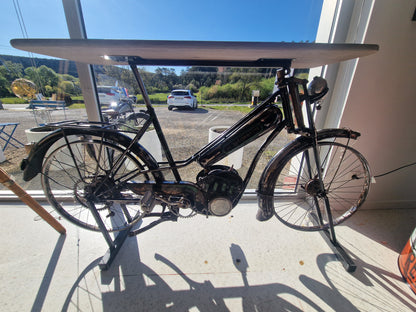 🛠️ Console industrielle unique en mobylette Rhonsonnette vintage