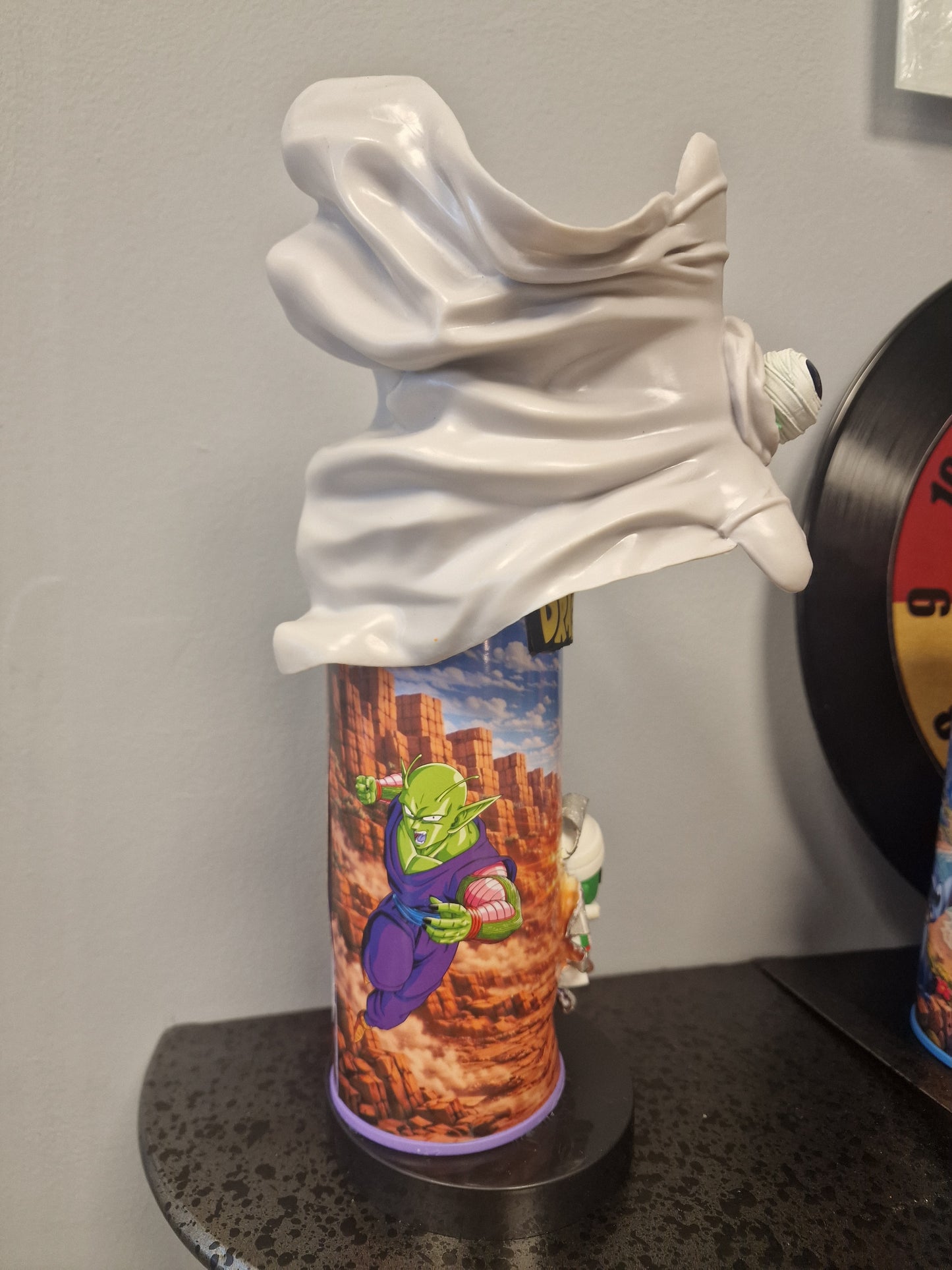 Bombe de peinture custom dragon ball z – Figurine little picolo pop culture artisanale