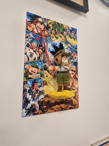 Tableau Dragon Ball 3D Son Goku Enfant | VINTAGEDISON