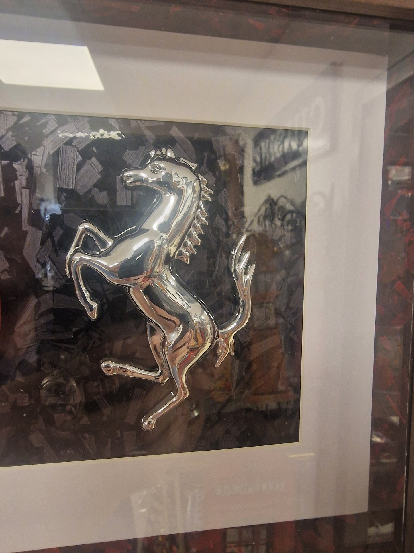 cadre clé Ferrari 458 20X25 CM