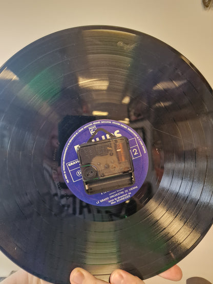Horloge Vinyle Ardéche  vallon pont d'arc – Une Horloge Vintage Unique pour les amoureux de l'Ardèche