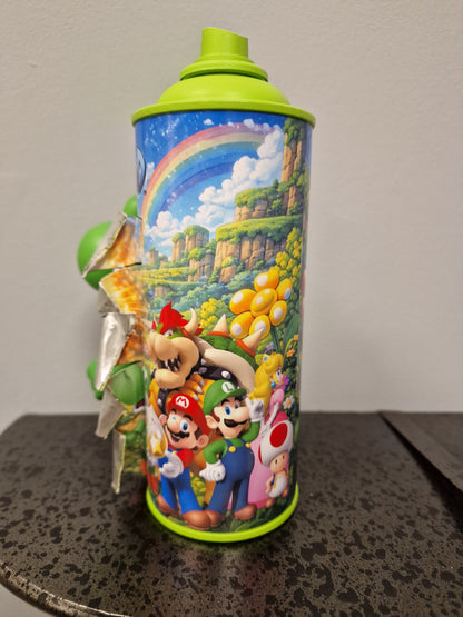 Bombe de peinture custom nintendo   – Figurine yoshi 2.0 pop culture artisanale