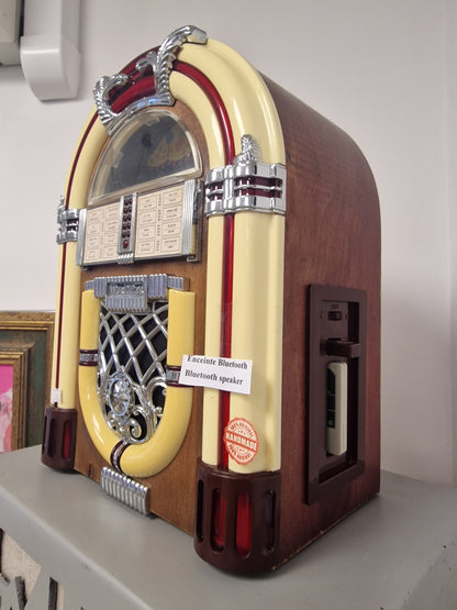 Enceinte Bluetooth  style Jukebox Vintage – Pièce Unique (Ardèche)