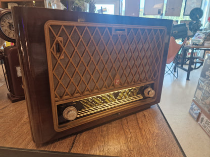 Radio ancienne Philips vintage transformée en enceinte Bluetooth – Poste TSF rétro lumineux – Pièce unique