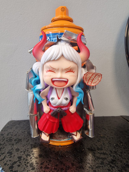 Yamato One Piece – Bombe de peinture customisée – Décoration manga – Figurine – Création artisanale