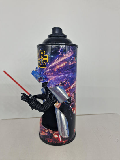 Bombe de peinture custom star wars – Figurine dark vador pop culture artisanale