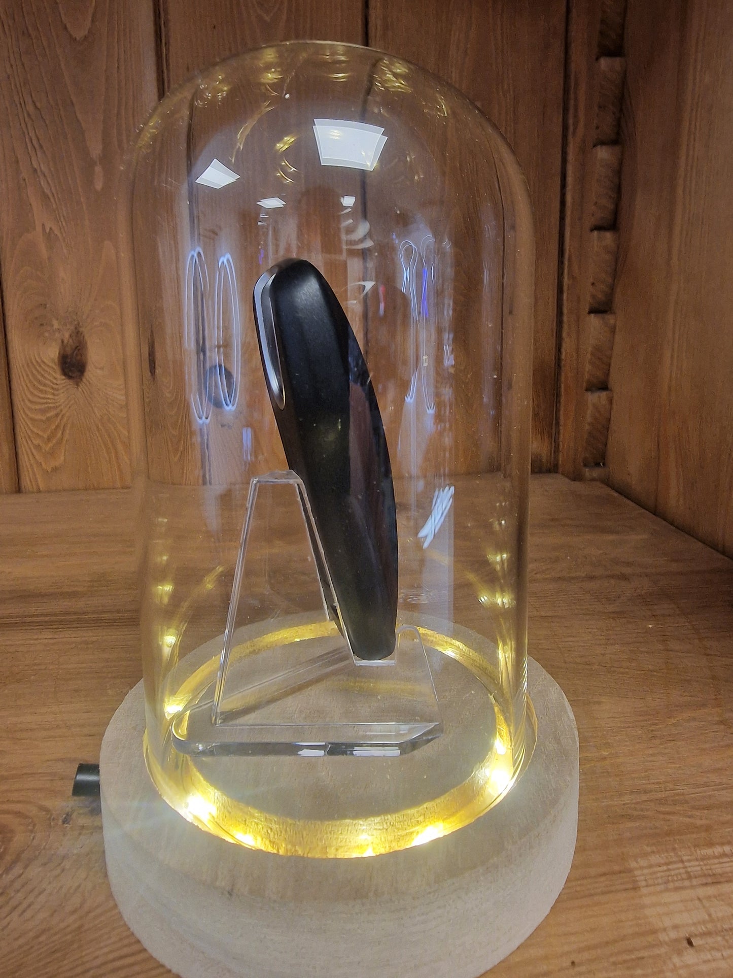 Clé Porsche Sous Cloche LED – Objet de Collection Automobile Ø 10 cm – H 16 cm