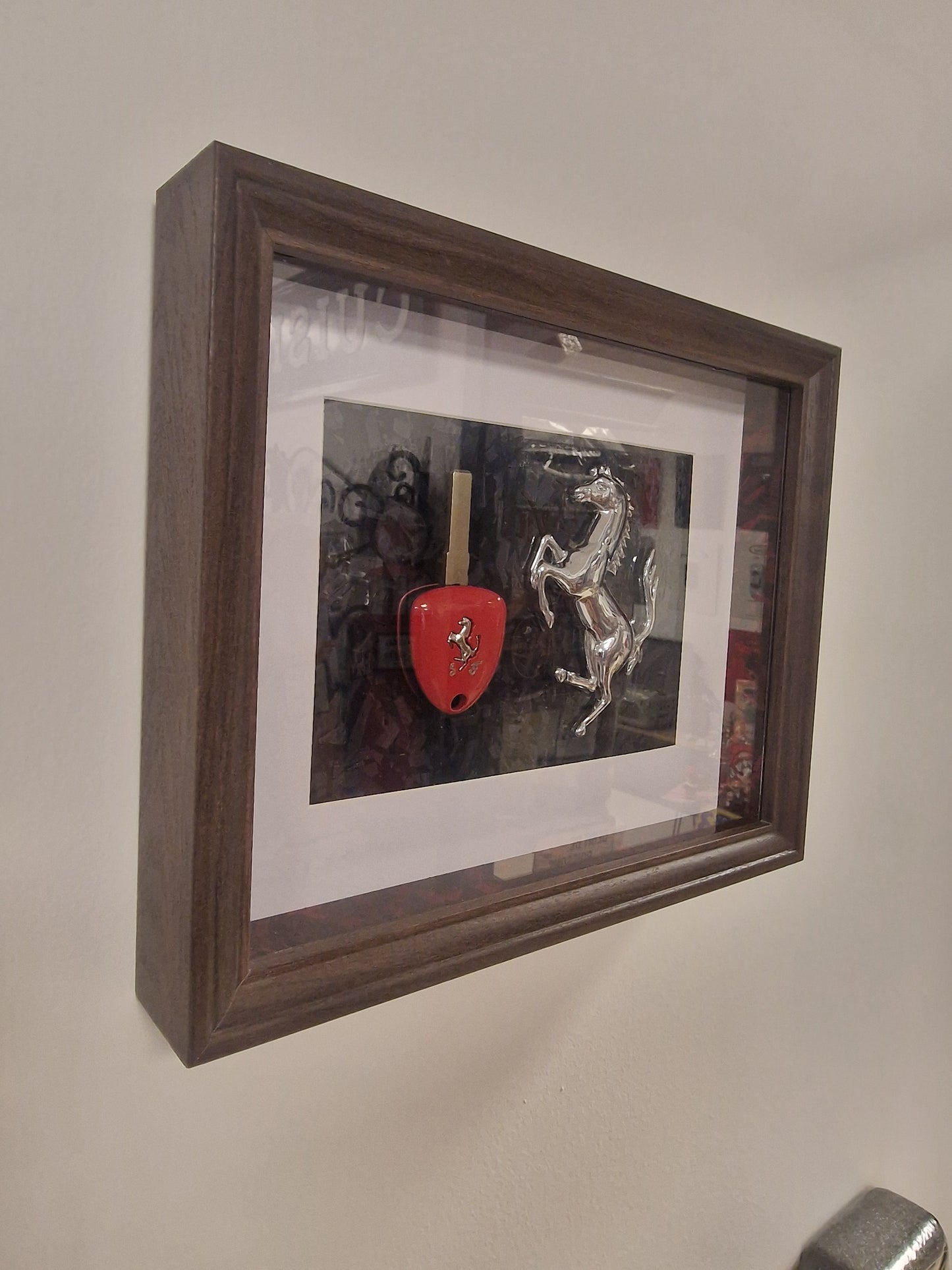 cadre clé Ferrari 458 20X25 CM