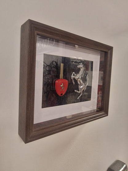 cadre clé Ferrari 458 20X25 CM