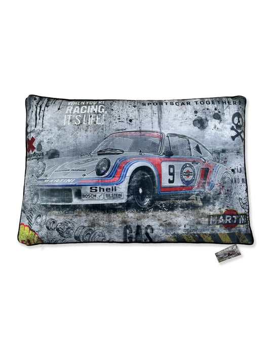 Coussin “RSR Martini Brush” – Rubix | Décoration Automobile Racing & Vintage