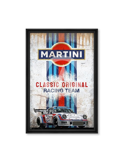 Cadre “Porsche 911 RSR Martini” – Rubix | Cadraven | Art Automobile Racing