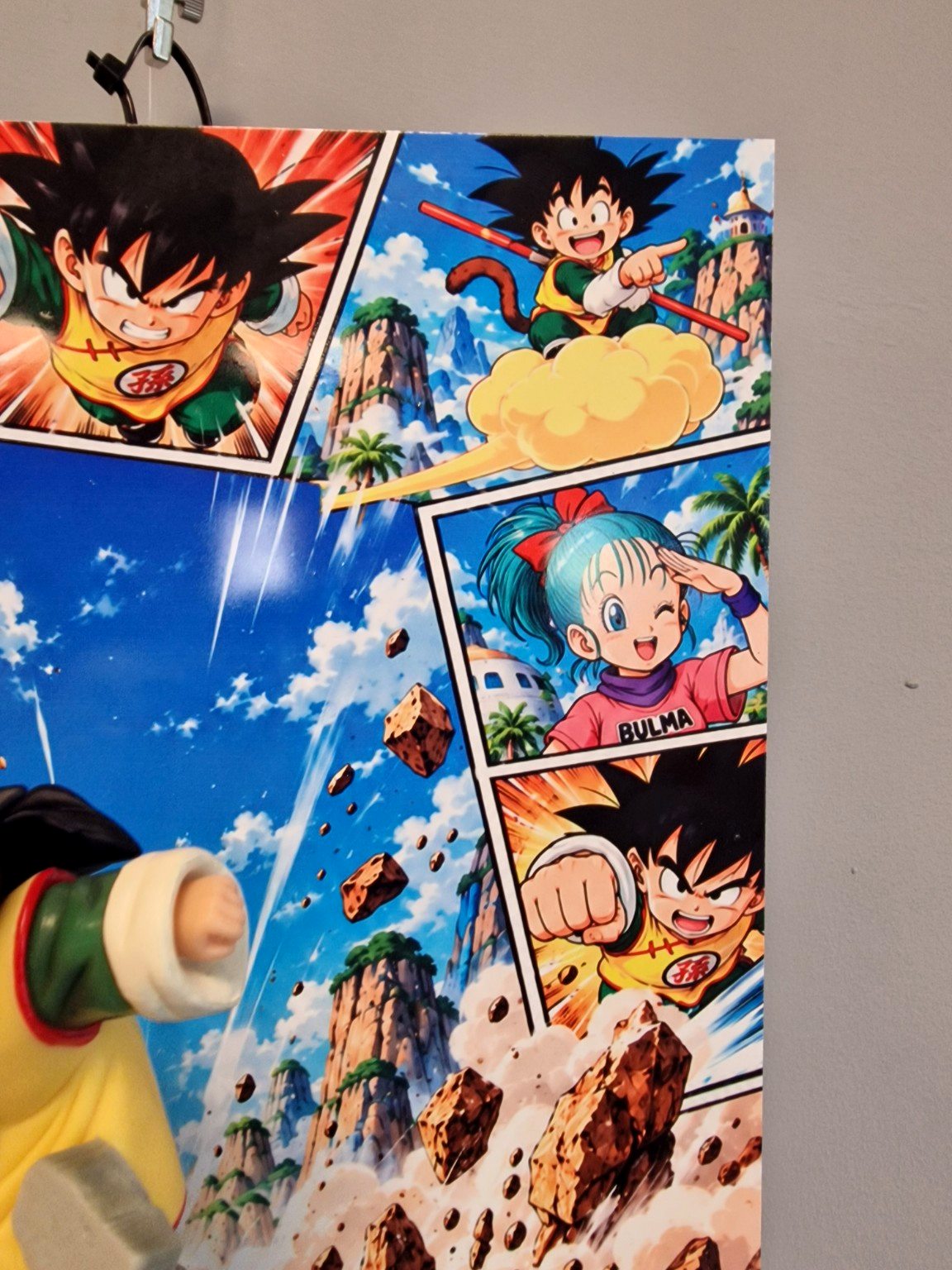 Tableau Dragon Ball Sangoku enfant XXL 30 × 40 cm avec figurine 3D – photo 6