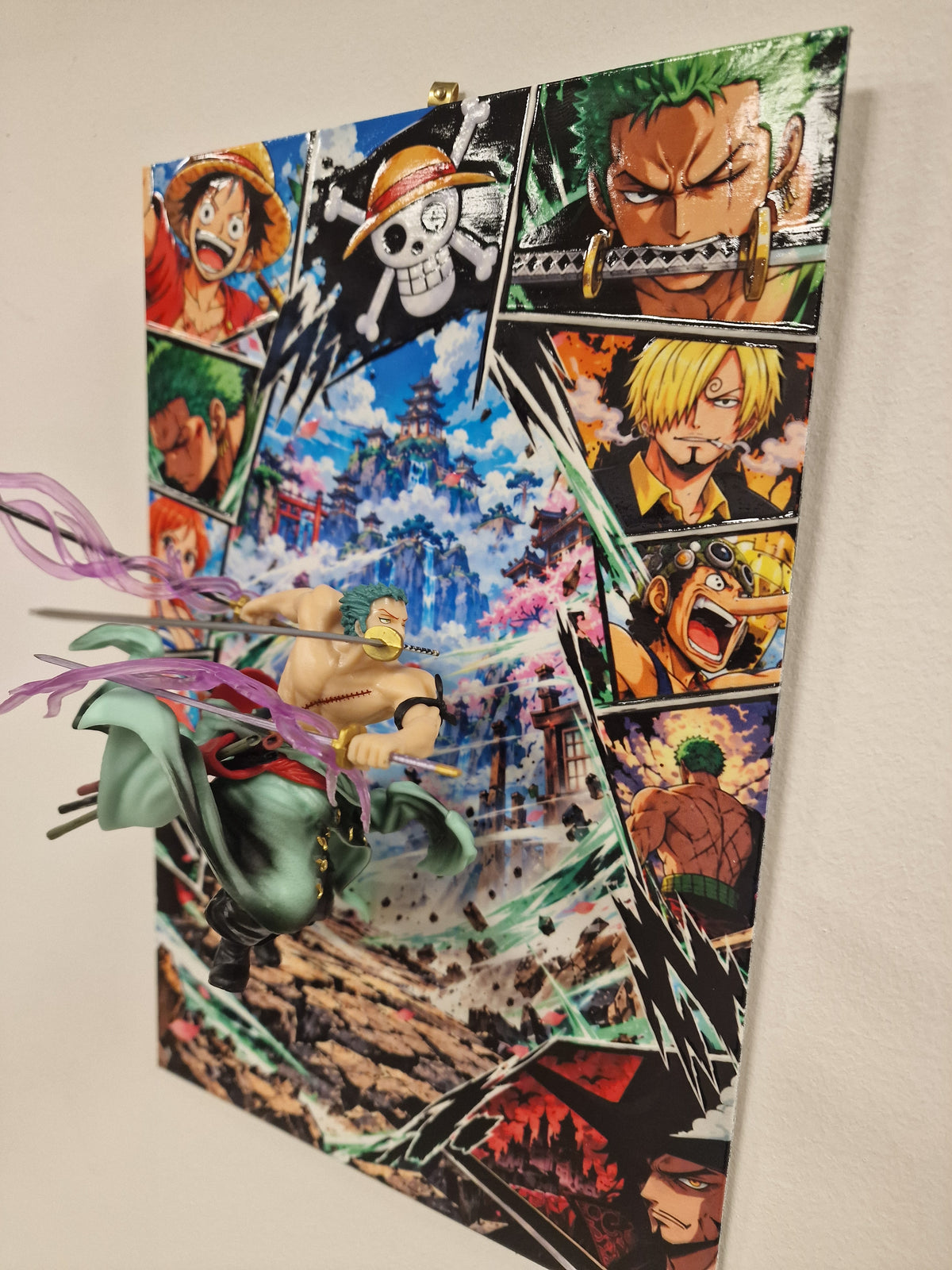 Tableau One Piece 3D Zoro – Dibond 20x30 | VINTAGEDISON