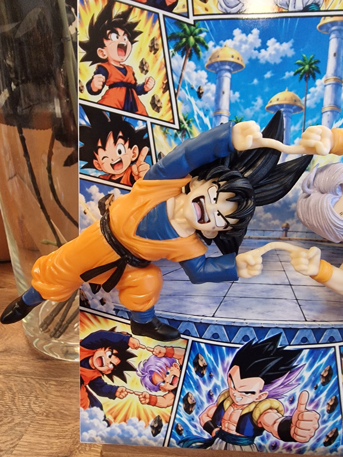 Tableau manga Goten et Trunks danse de la fusion Dragon Ball figurines 3D 20 × 30 cm – vue 8 – VINTAGEDISON