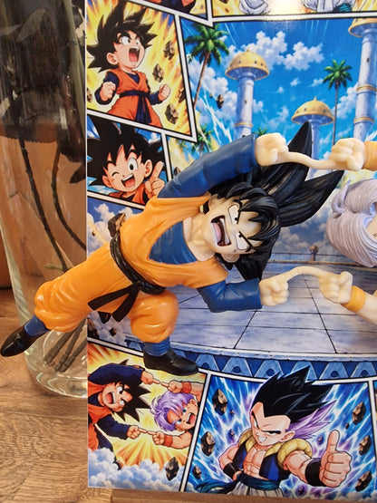 Tableau manga Goten et Trunks danse de la fusion Dragon Ball figurines 3D 20 × 30 cm – vue 8 – VINTAGEDISON