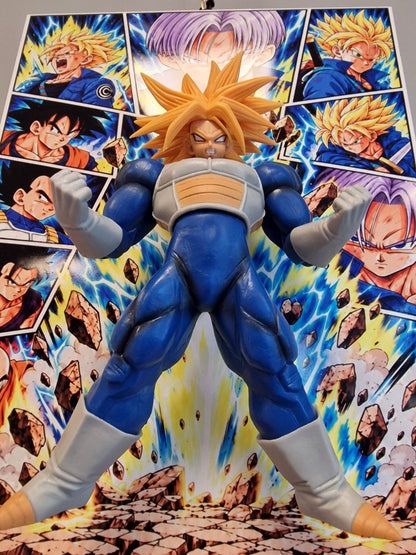 Tableau Dragon Ball Z Trunks Super Saiyan avec figurine 3D sur Alupanel 30 x 40 cm - photo 12 - VINTAGEDISON Ardèche