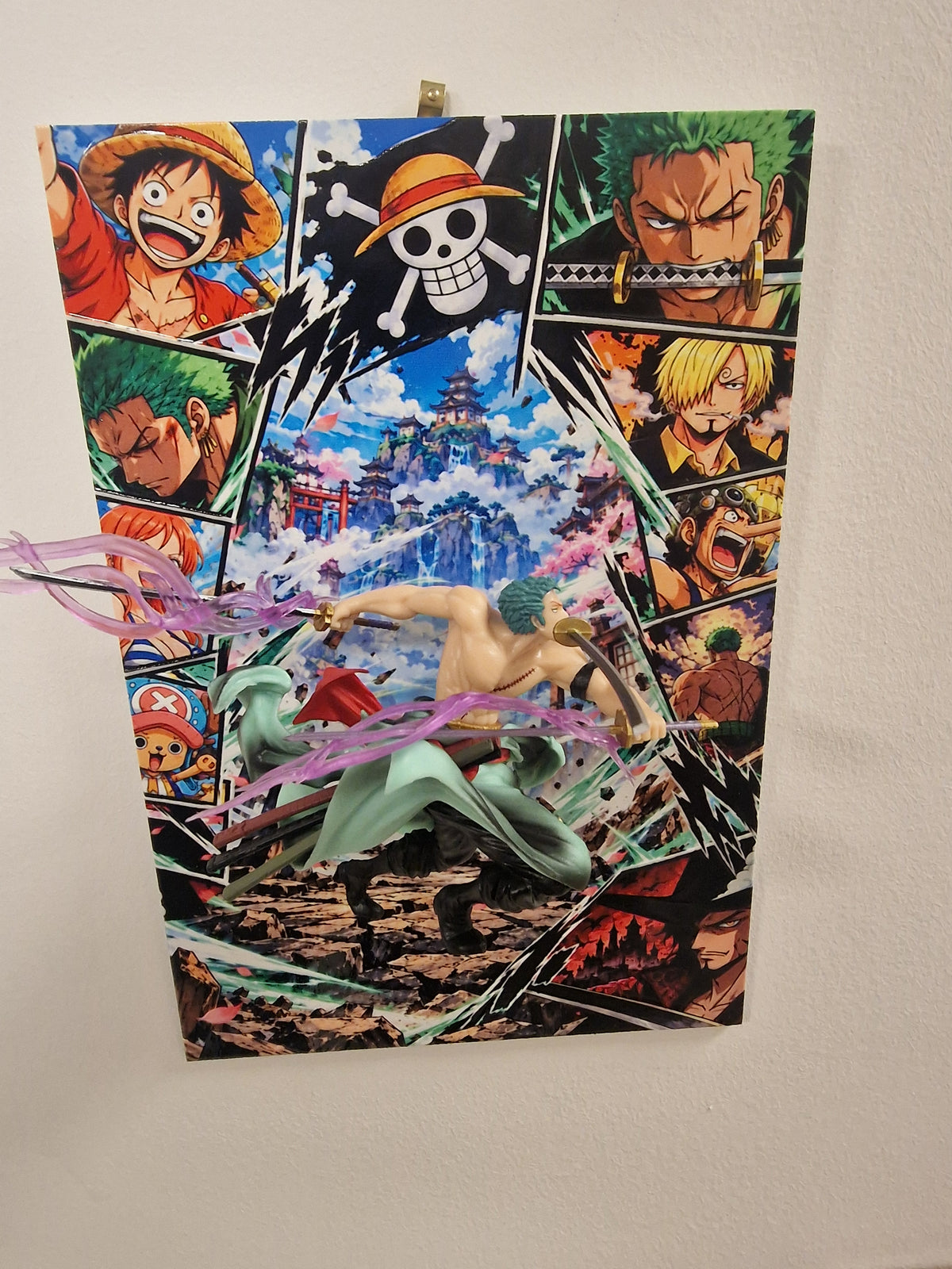 Tableau One Piece 3D Zoro – Dibond 20x30 | VINTAGEDISON