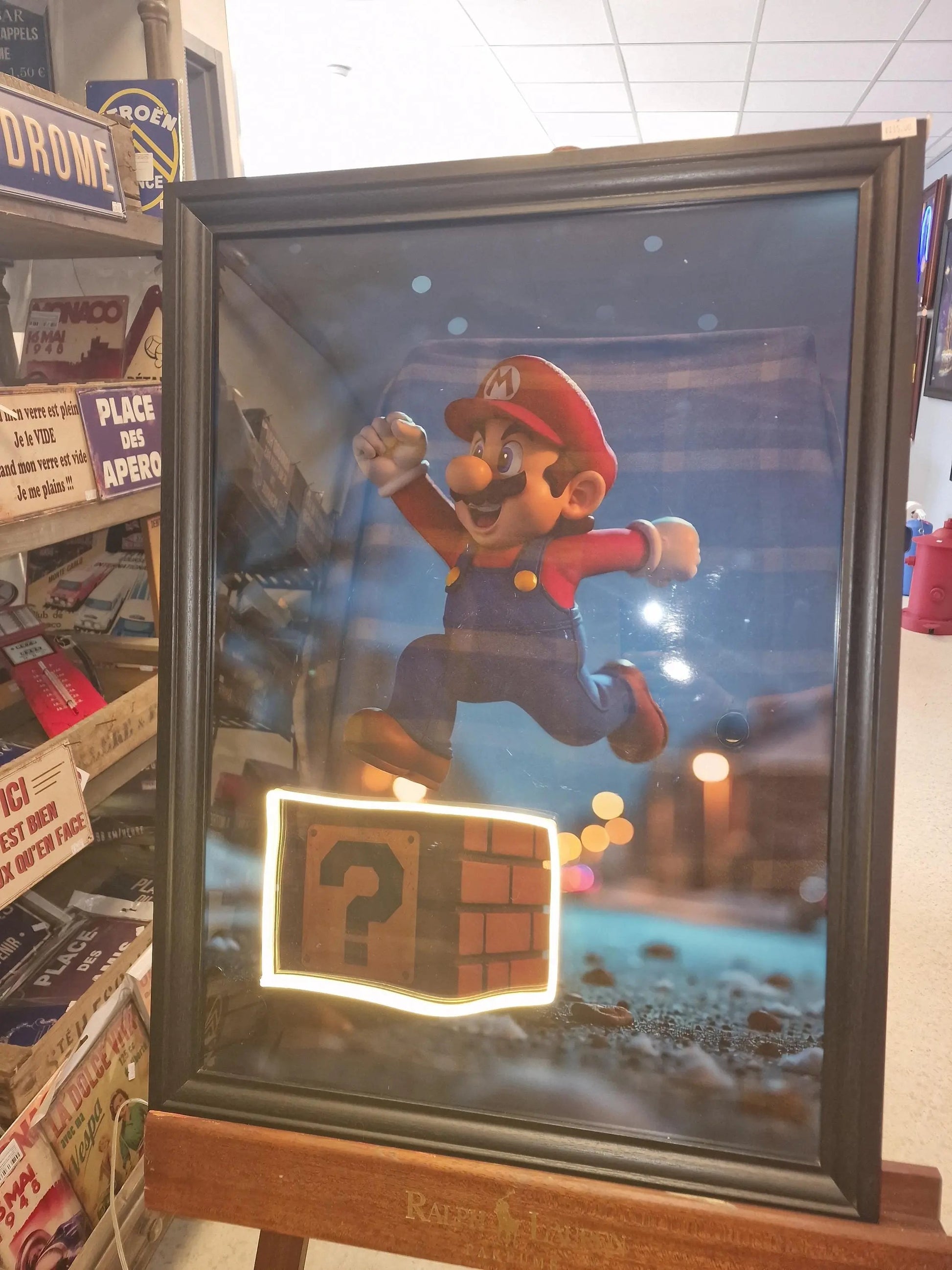 tableaux led super mario jumping bye night Etsy